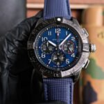 Breitling Blue Avenger SB0147101B1X5 blue calfskin strap replica