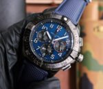 Breitling Blue Avenger SB0147101B1X5 blue calfskin strap replica