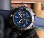 Breitling Blue Avenger SB0147101B1X5 blue calfskin strap replica