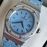 AP Royal Oak Quartz 67601-4 Blue Crocodile Skin