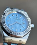 AP Royal Oak Quartz 67601-4 Blue Crocodile Skin