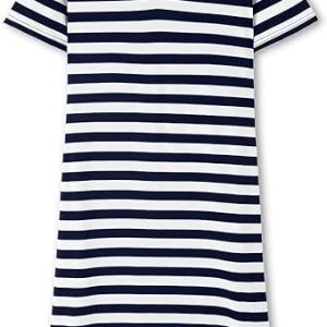 Women's Summer Maxi Dress Loose Casual Long Dress Color Block Short Sleeve Split Maxi Dresses