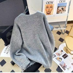 Alternative view of 2024 Women's Autumn/Winter Grey Sweater Knitwear