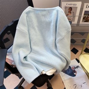 Alternative view of 2024 Autumn/Winter False Two Piece Design Top